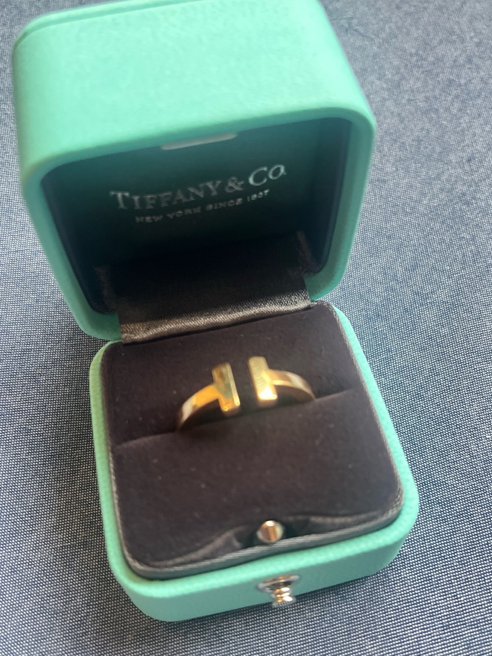 Classic open T ring Tiffany’s gently used - Picture 2 of 14